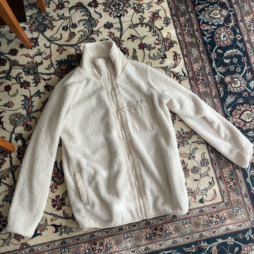 Mono B women's medium jacket, cream color
